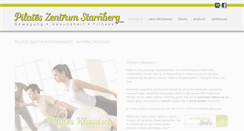Desktop Screenshot of pilates-starnberg.de